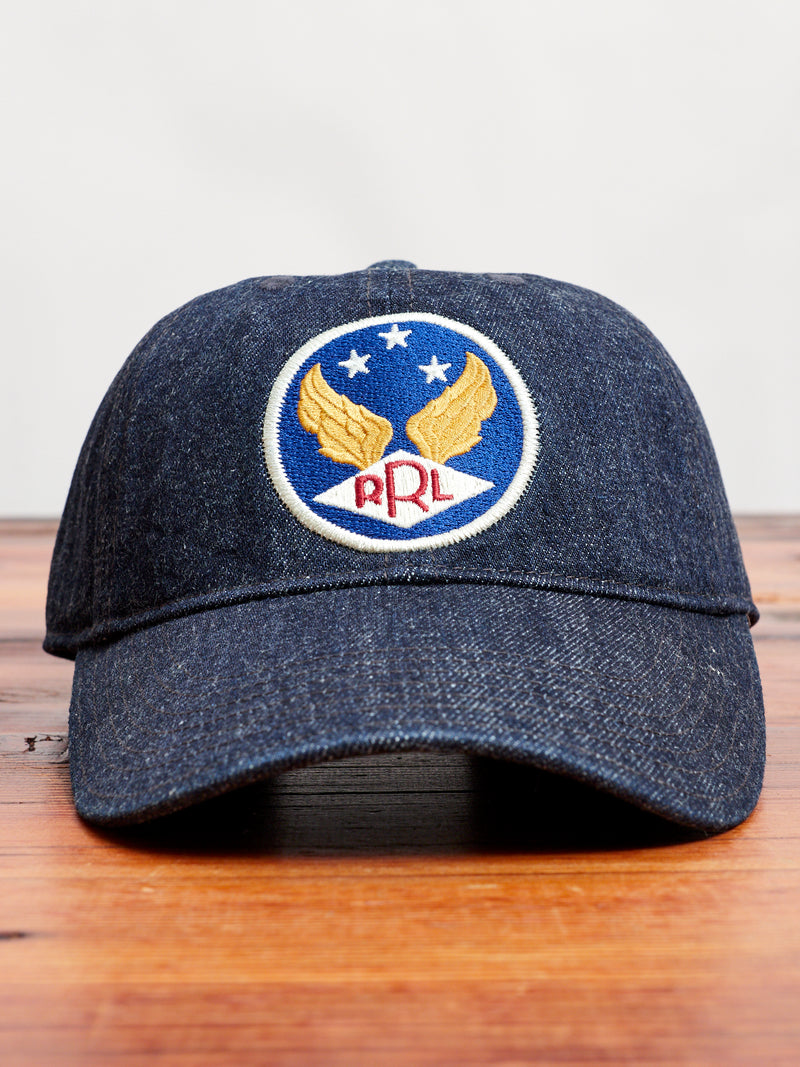 Denim Baseball Cap in Indigo