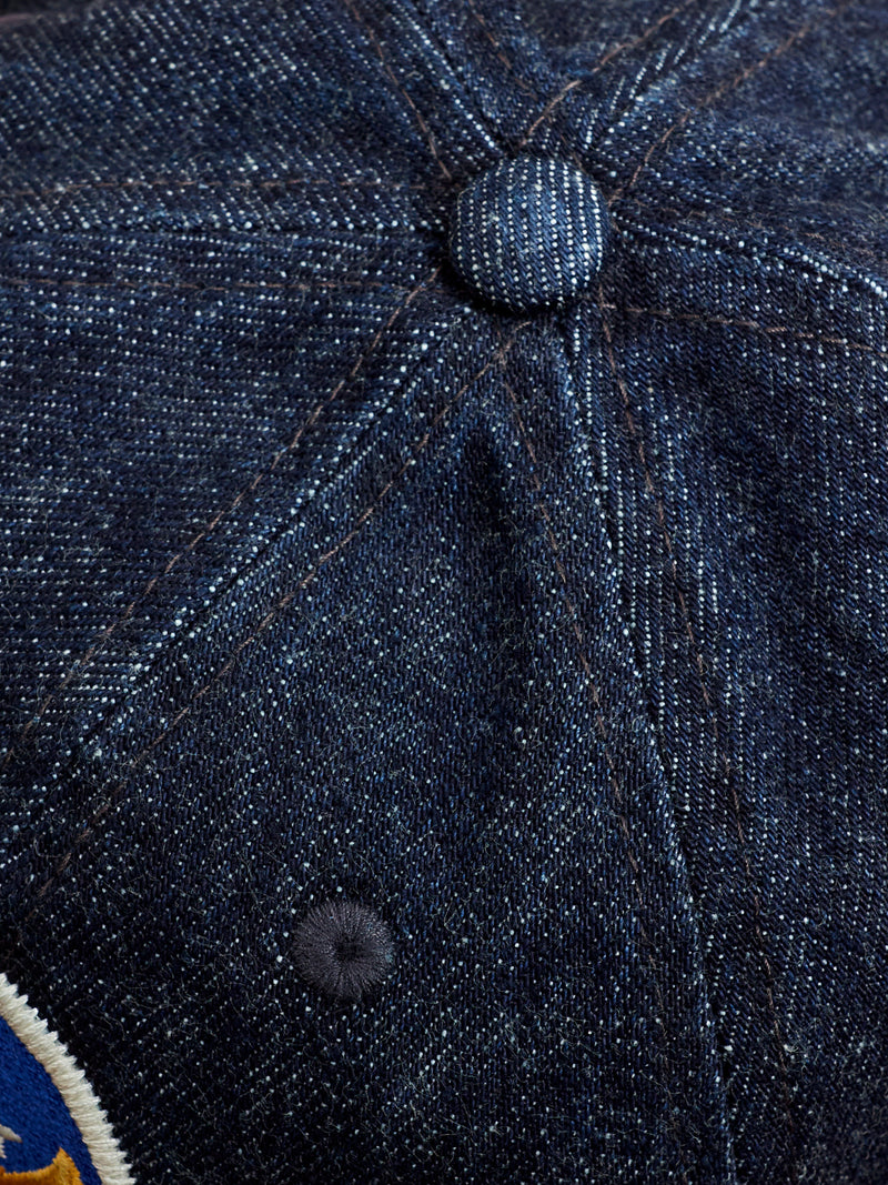 Denim Baseball Cap in Indigo