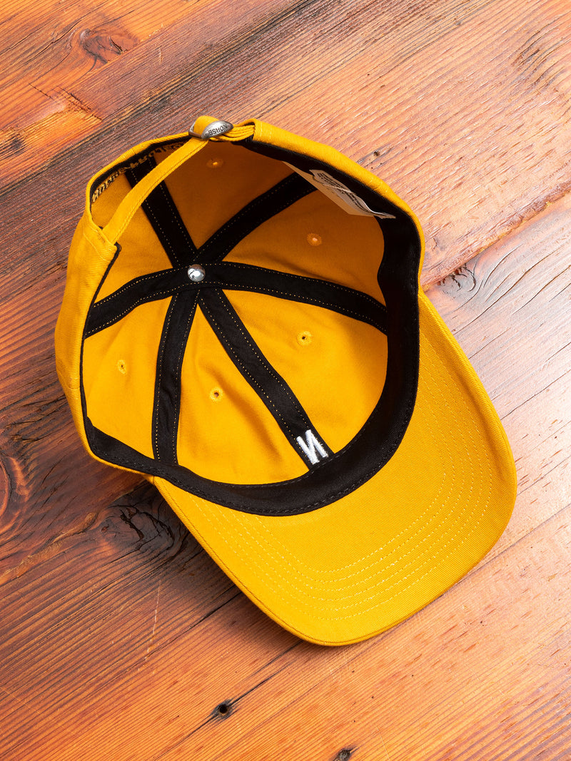 Twill Sports Cap in Chrome Yellow