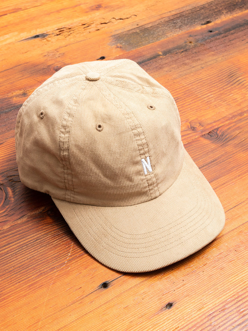 Baby Corduroy Sports Cap in Khaki