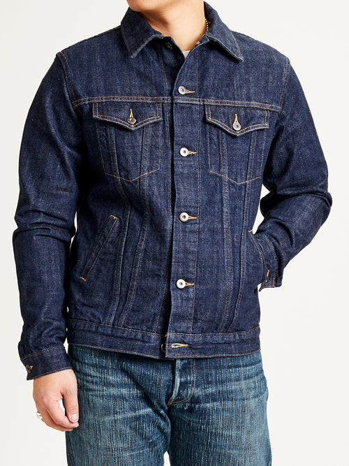 bf1x "Burkina Faso" Selvedge Type-3 Denim Jacket in Indigo