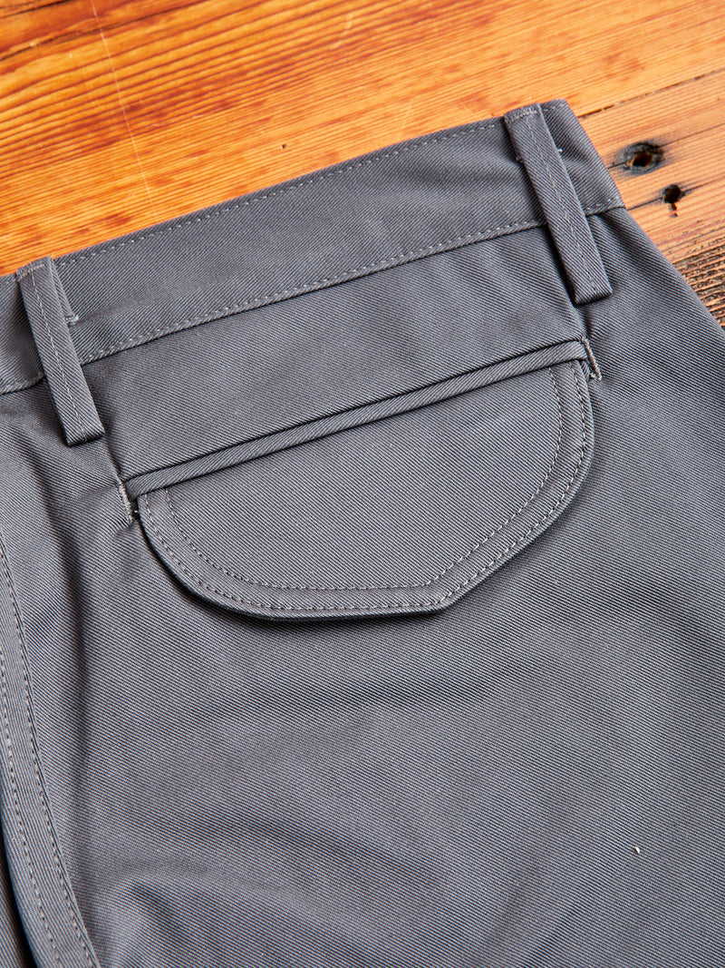 "Officer Trouser" in Grey Twill