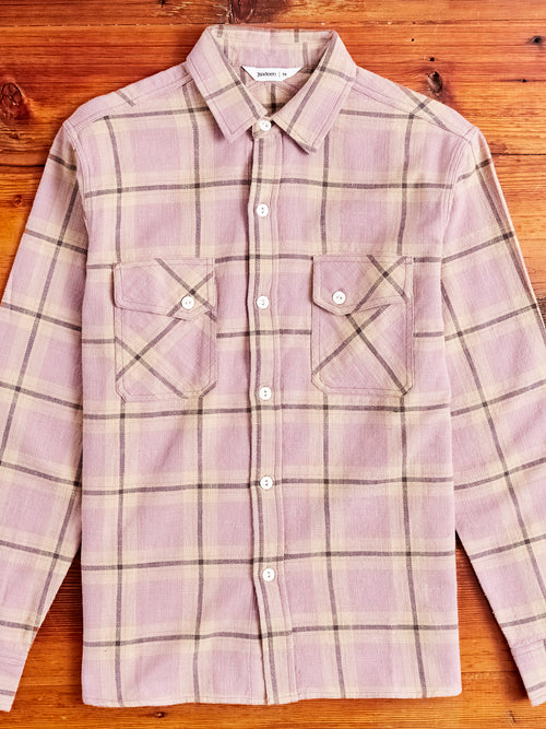 Crosscut Flannel in Mauve