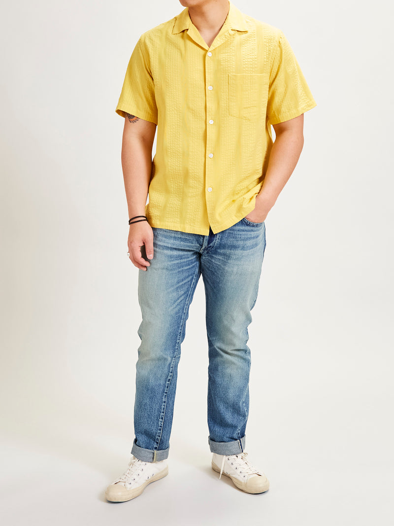 Praia Button-Up Shirt in Sunflower