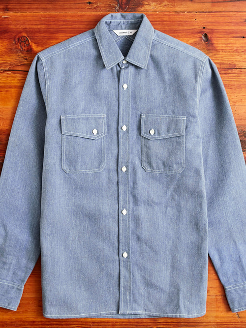 Crosscut Western in Cerulean Khadi Denim