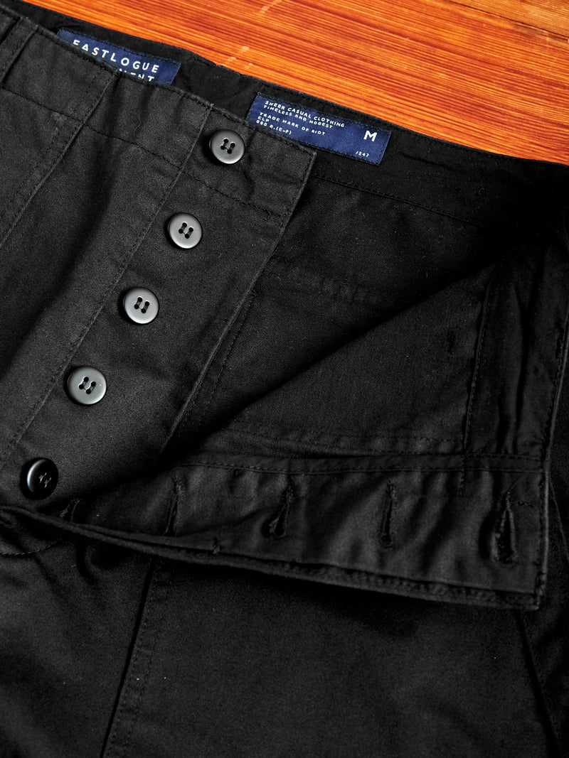 Fatigue Pants in Black