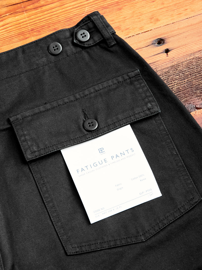 Fatigue Pants in Black