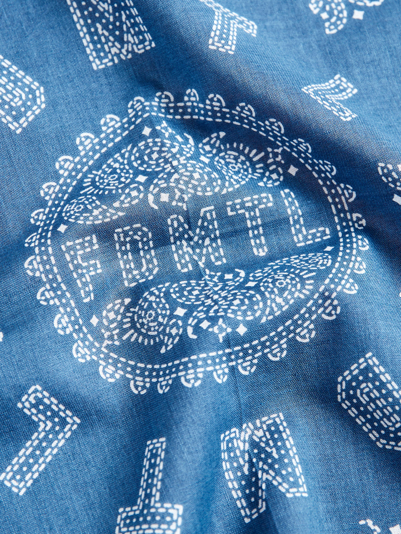 Paisley Bandana in Light Blue