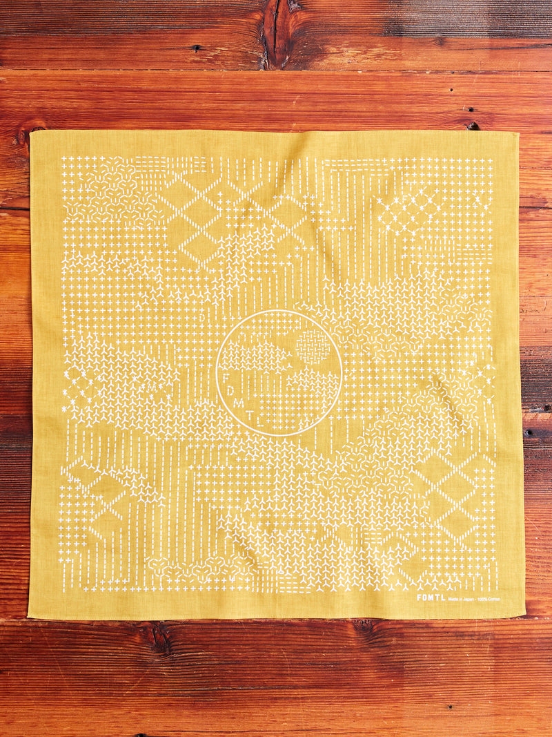 Sashiko Bandana in Yellow