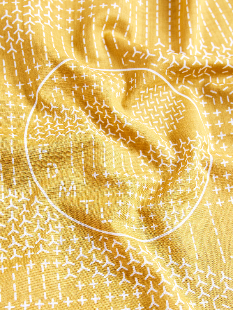 Sashiko Bandana in Yellow