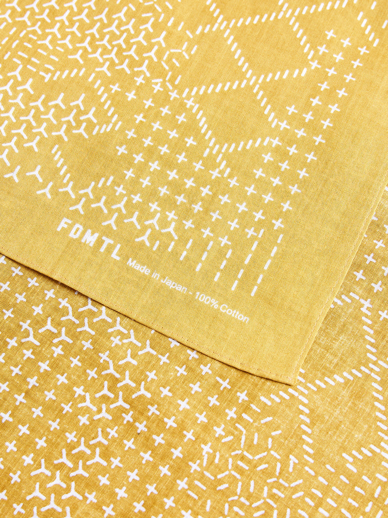 Sashiko Bandana in Yellow