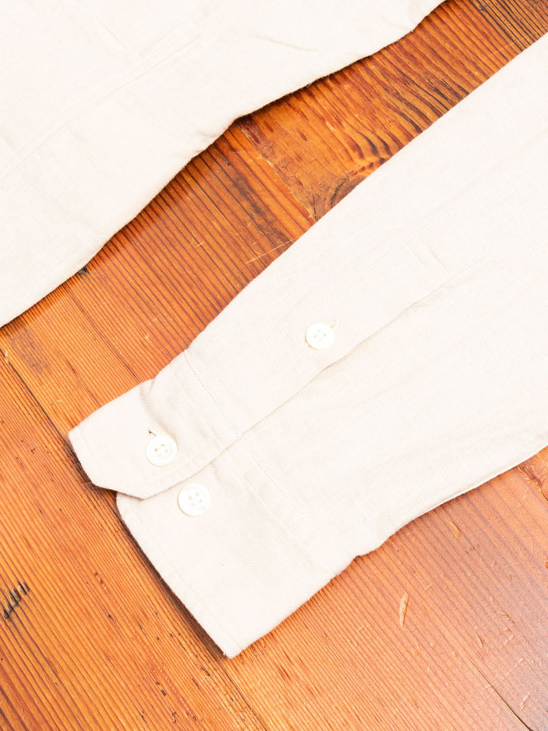 Thorsten Cotton Linen Shirt in Oatmeal