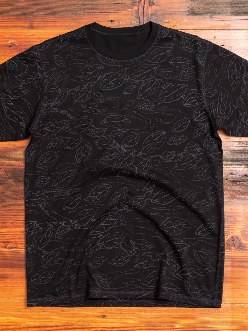 Tech Camo Reversible T-Shirt in Black