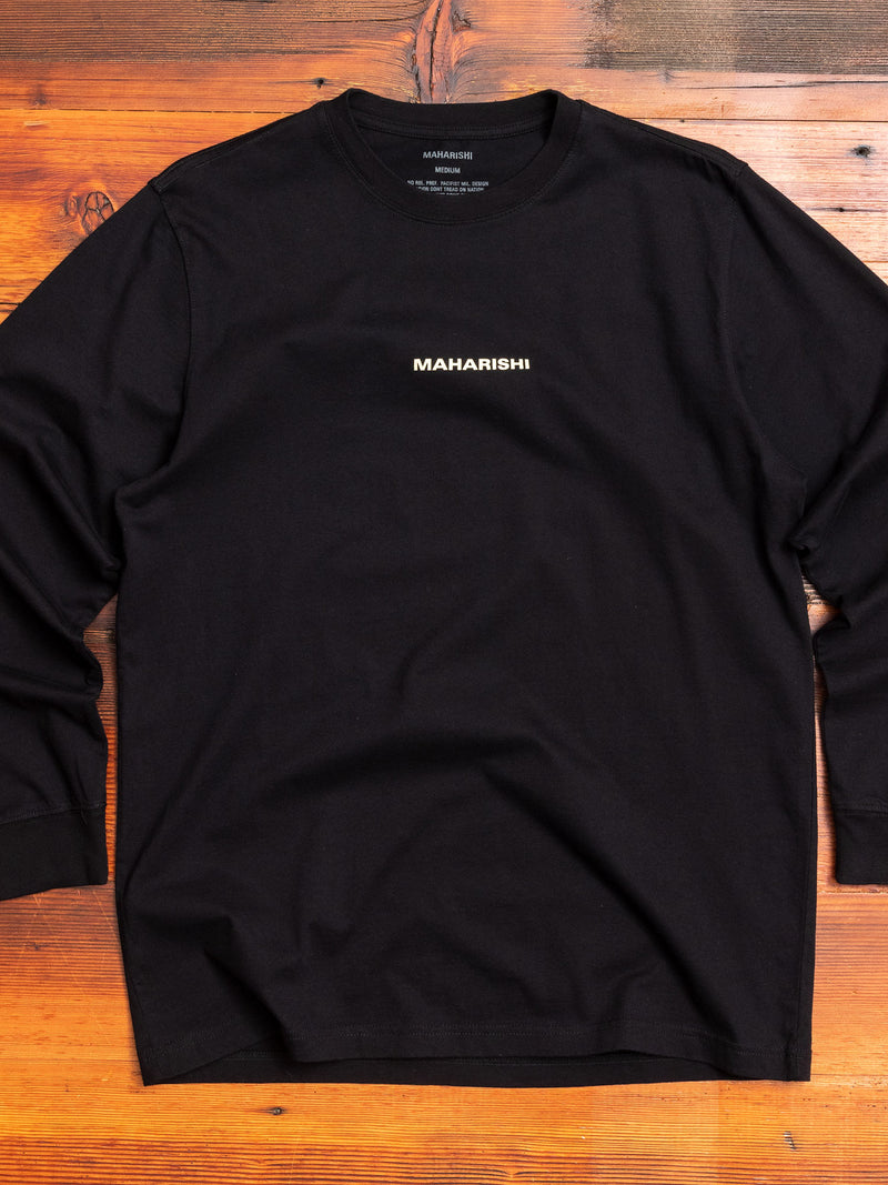 "Dancing Dragons" Long Sleeve T-Shirt in Black