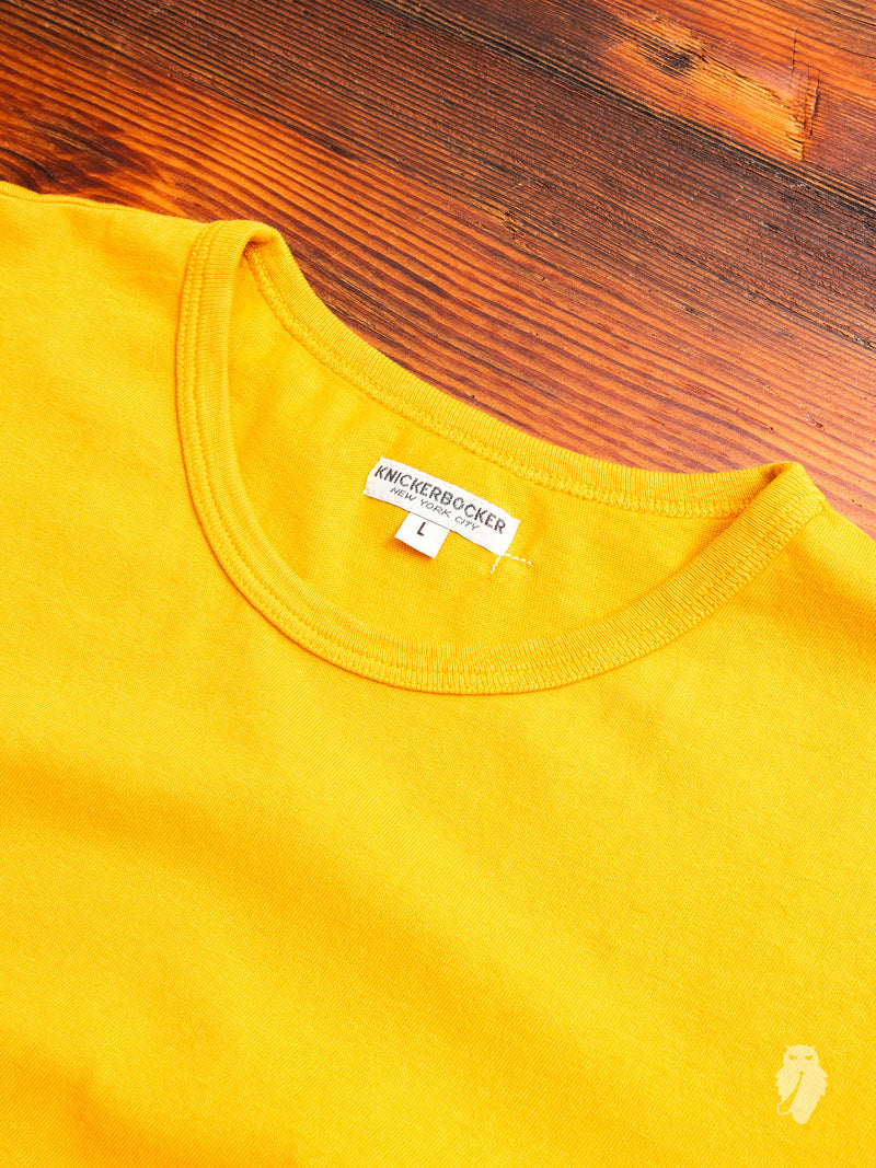 Tube Knit Pocket T-Shirt in Mango