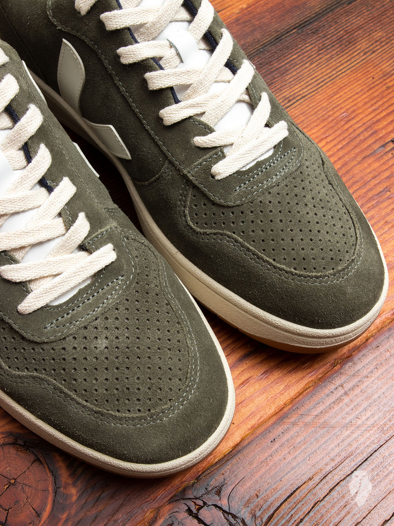 V-10 Sneaker in Olive Suede