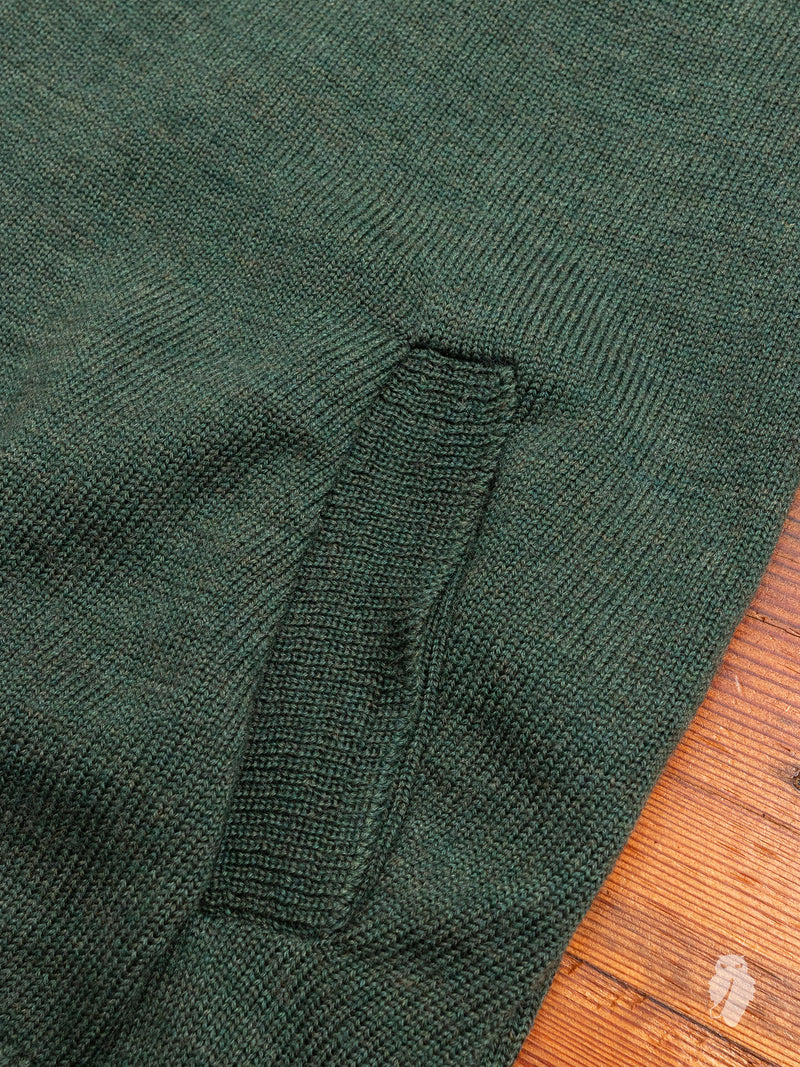 Shawl Collar Cardigan in Forest Green