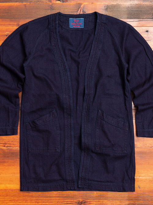 Haori Coat in Indigo Stitch