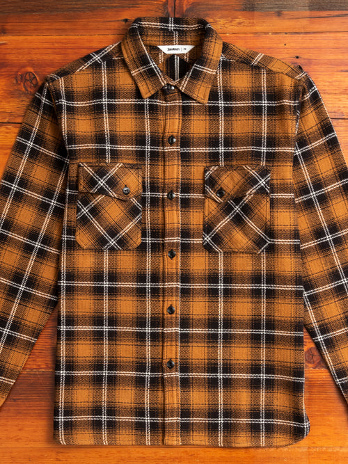 Crosscut Flannel in Sienna