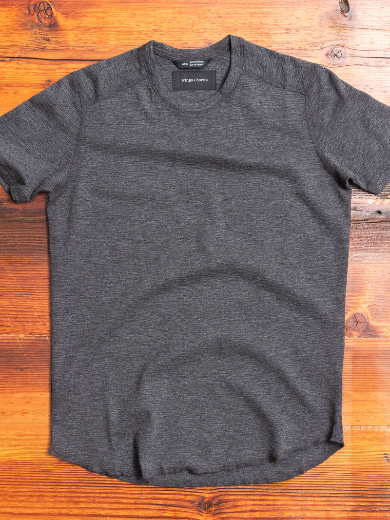 1x1 Slub T-Shirt in Heather Charcoal