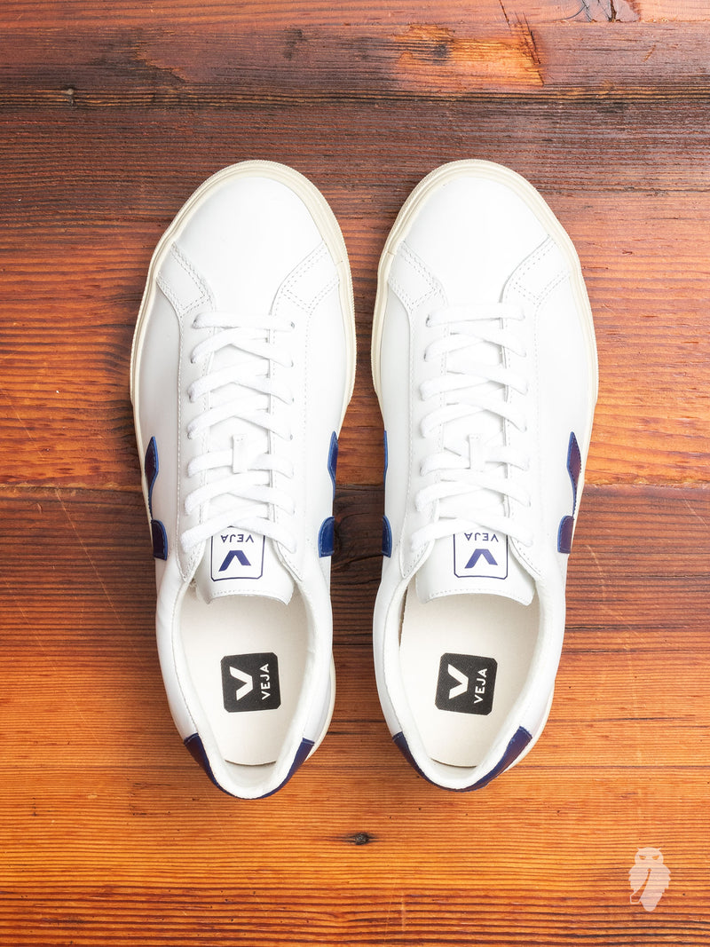 Esplar Sneaker in Extra White Cobalt