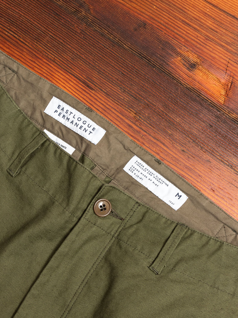 Slim Fit Field Pants in Olive