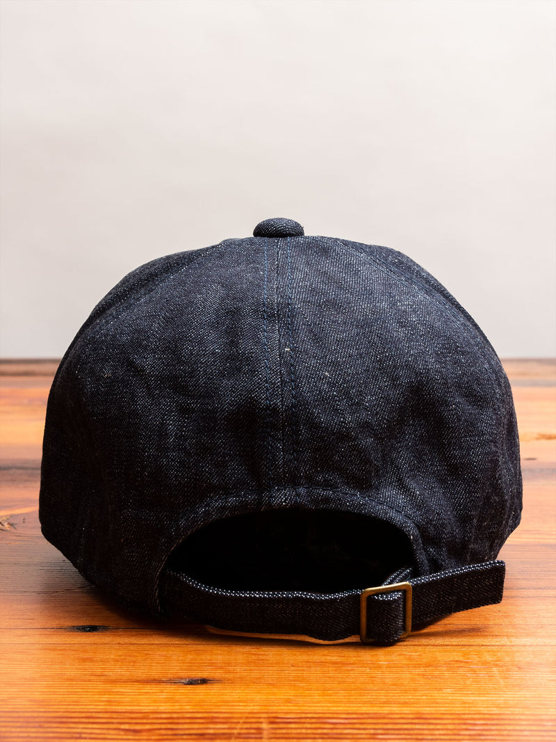 6209 Denim Baseball Cap in Indigo Blue