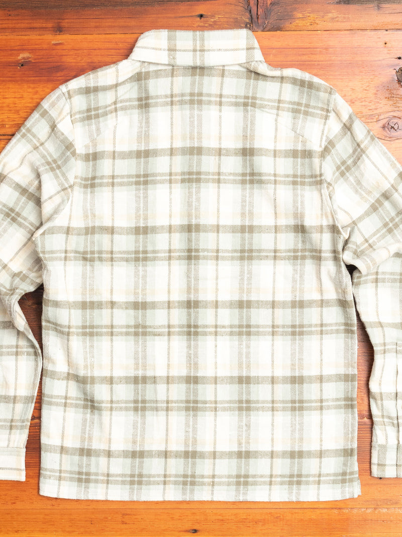 Sly Straight Hem Flannel in Lone Pine Check